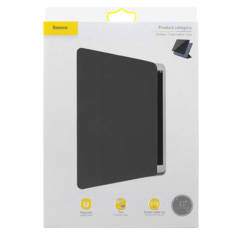 Чохол Baseus для Apple iPad Pro 11 2018, чорний, магнітний, книжка, пластик, #LTAPIPD-ASM01 Прев'ю 1