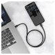 USB кабель Baseus High Density Braided, USB тип-C, Lightning, 100 см, 20 Вт, черный, #CATLGD-01 Превью 2