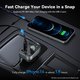 FM-трансмиттер Baseus S-09 Pro , черный, с кнопкой, с дисплеем, с Bluetooth, c автомобильной зарядкой, USB тип-C, USB тип-A, 3 порта, 35 Вт, 12-24 B, #C10762200113-00 Превью 2