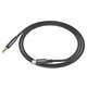 AUX cable Hoco UPA19, USB tipo C, TRS 3.5 mm, 100 cm, negro, con revestimiento de nylon, #6931474759948 Vista previa  2