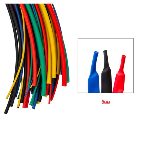 Heat Shrink Tube, (1 m, 8.0 mm, black) Preview 1