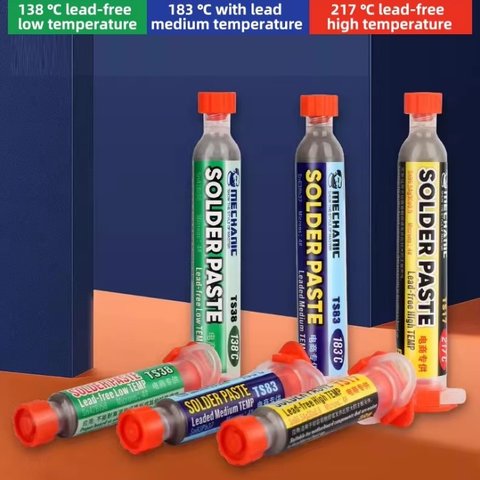 BGA Paste Mechanic TS17, (Sn 96.5%,  Ag 3%, Cu 0.5%, 217 °C, 50 g) Preview 1