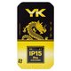 Pantalla LCD puede usarse con iPhone 15 Pro, negro, con marco, HC, sin microchip, (OLED), YK OEM hard Vista previa  1