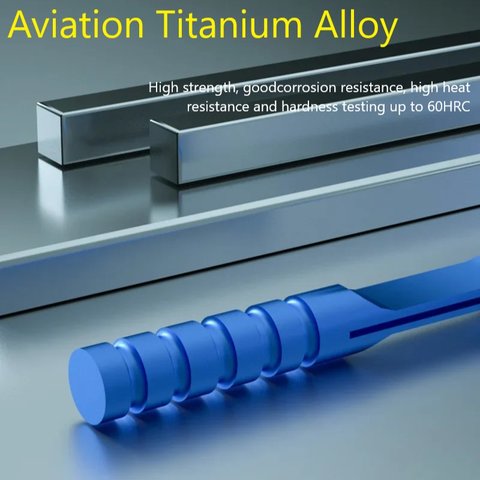 Mounting Tweezers Mechanic TI-15, (titanium alloy, curved, 140 mm) Preview 4