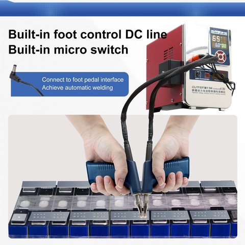 Sujetador de electrodos para soldadura por puntos 78A, con cable de 35 mm², con control de presión Vista previa  1