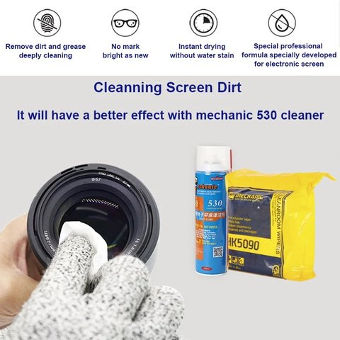 Microfiber Cloth Mechanic HK5090, (for dust and fingerprints removing, 400 pcs., 100*100 mm) Preview 1