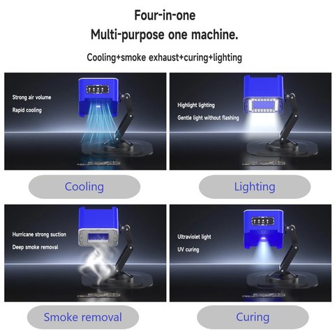 UV Lamp Mechanic FUL-4, (with fan, with battery, 4in1) Preview 2