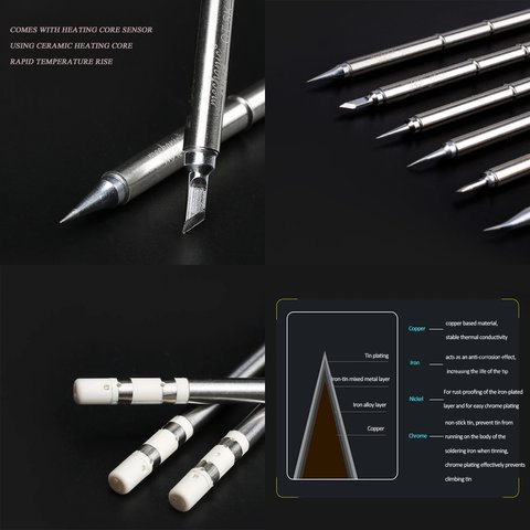 Punta para cautín Mechanic T12 OT-TI, aguja Vista previa  1