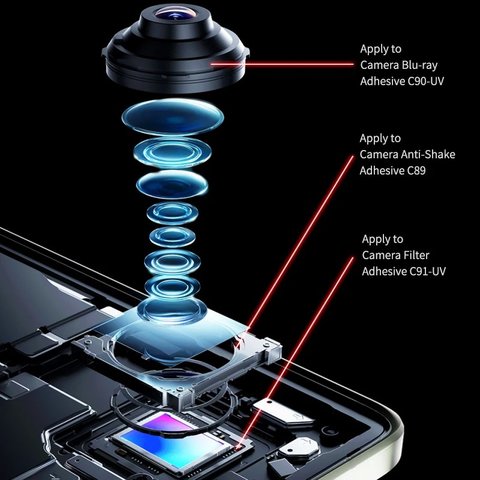 Adhesivo Mechanic C89, para reparación de cámara, 3 g, Anti-Shake Vista previa  2