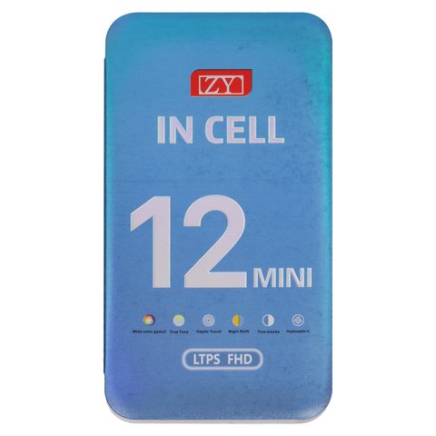 Pantalla LCD puede usarse con iPhone 12 mini, negro, con marco, AAA, (TFT), ZY, LTPS FHD Vista previa  1