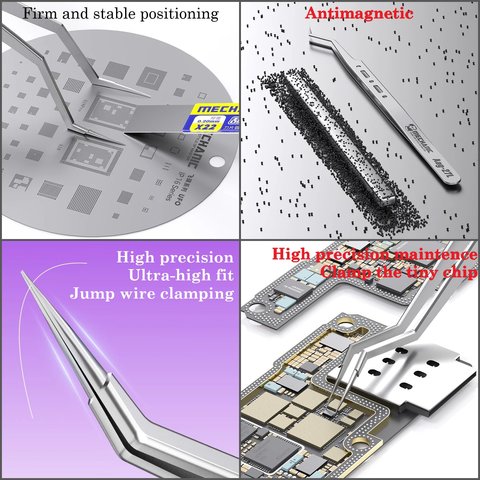 Pinzas para smd Mechanic Aag-27L, encorvado, 140 mm Vista previa  2