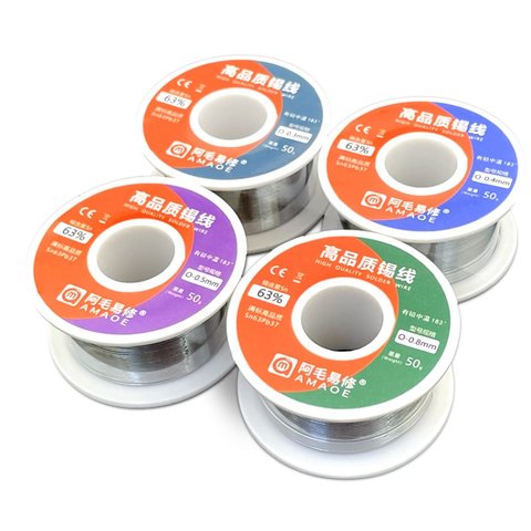 Estaño Amaoe 6337-O, Sn 63% , Pb 37%, 0.3 mm, 50 g Vista previa  2