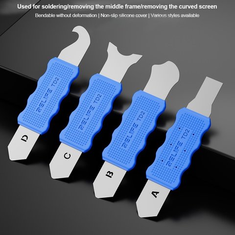 Espátula RELIFE TD2-C, para desensamblar dispositivos móviles, metal Vista previa  1