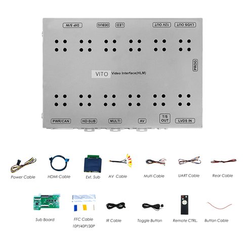 Відео інтерфейс для Mercedes-Benz Vito 2021~ р.в. з дисплеєм 7 дюймів Прев'ю 1