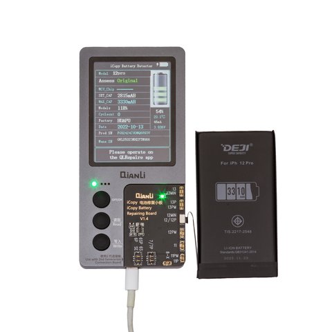 Акумулятор Deji для Apple iPhone 12 Pro, Li-ion, 3,83 B, 3310 мАг, збільшена ємність, original IC Прев'ю 1