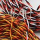 Сервокабель 3x22AWG, 0,33 мм², 1 м, плетений, помаранчевий, коричневий, жовтий Прев'ю 2