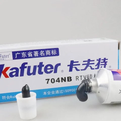 Клей-герметик Kafuter K-704NB, 50 г, чорний, густий Прев'ю 1