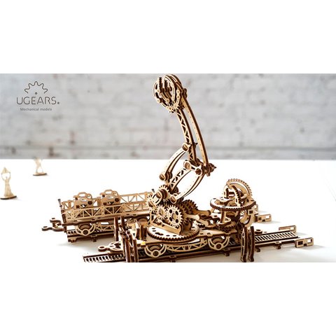 Механический 3D-пазл UGEARS Манипулятор на рельсах Превью 4