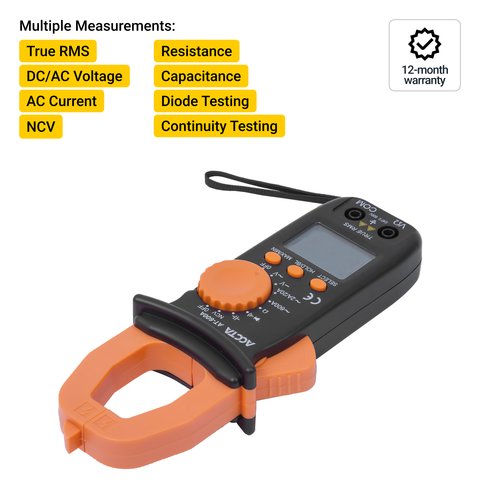 Струмовимірювальні кліщі Accta AT-600A Прев'ю 1